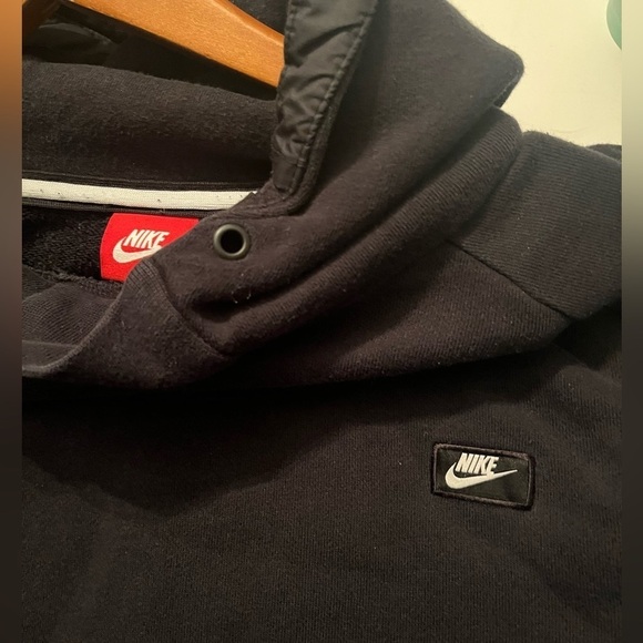 Vtg Nike Red Label Hoodie Spellout Sz 2X Sweatshirt Front Pocket - Picture 5 of 7